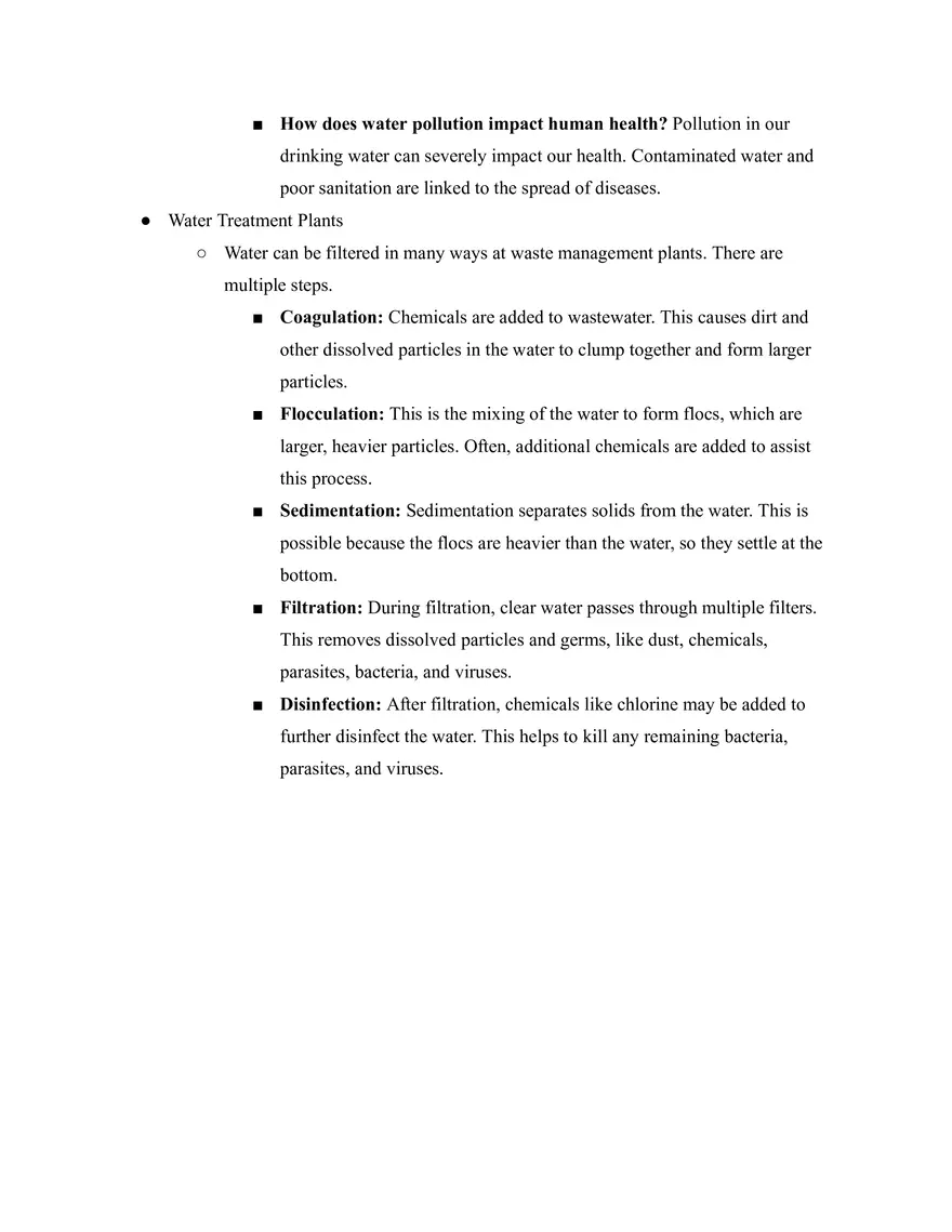 Water Quality and The Water Cycle - Page 3