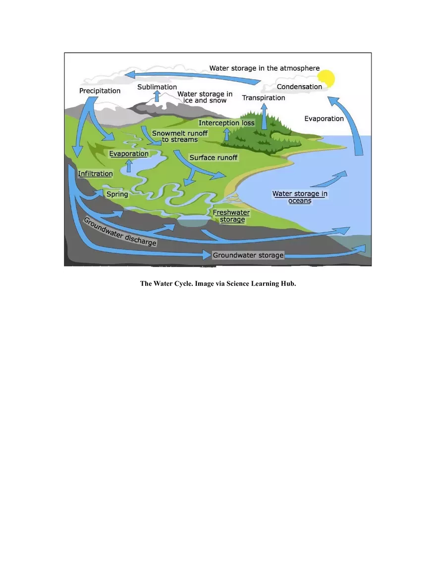 Water Quality and The Water Cycle - Page 4