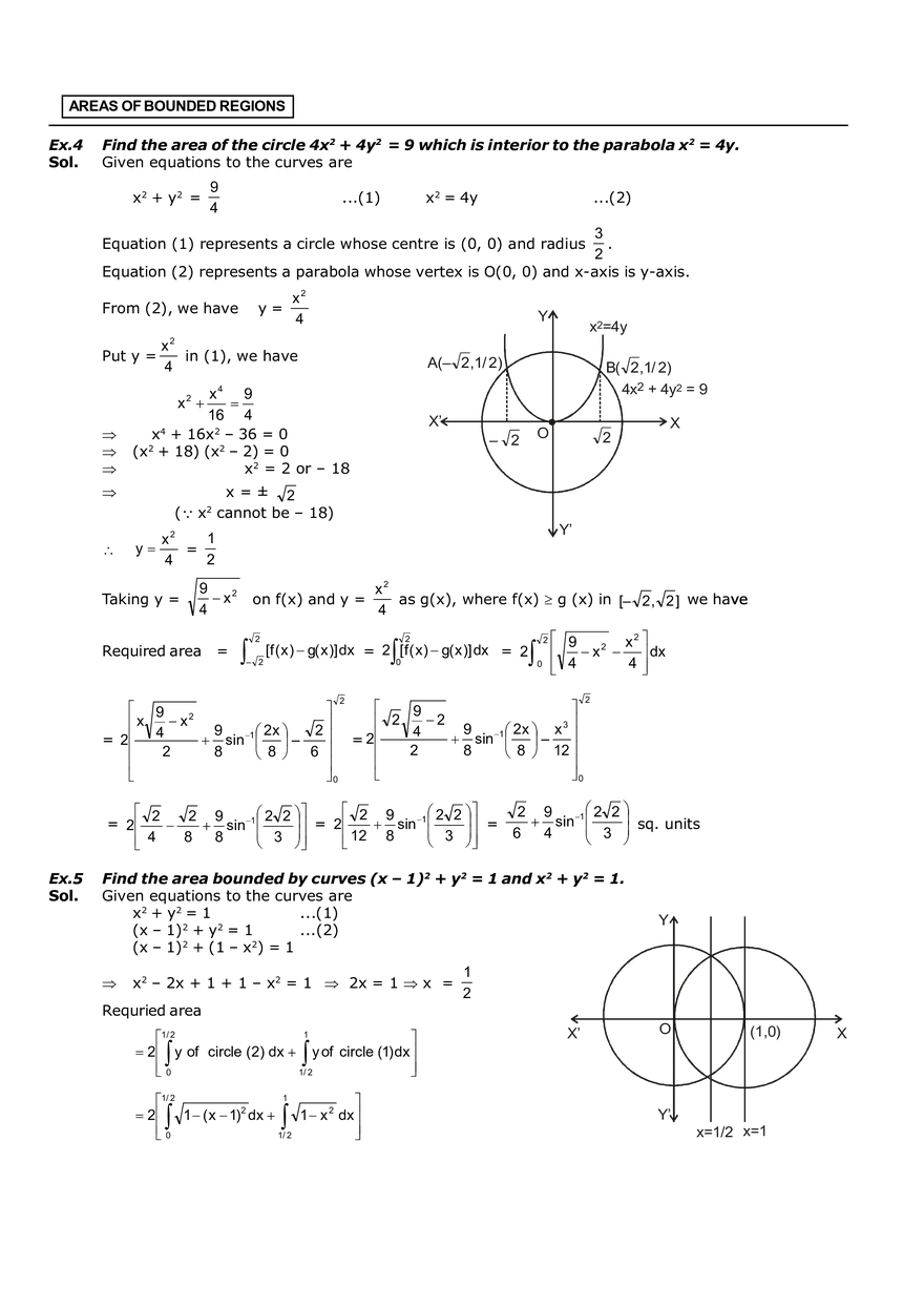 Areas of Bounded Regions Solved Problems - Page 2