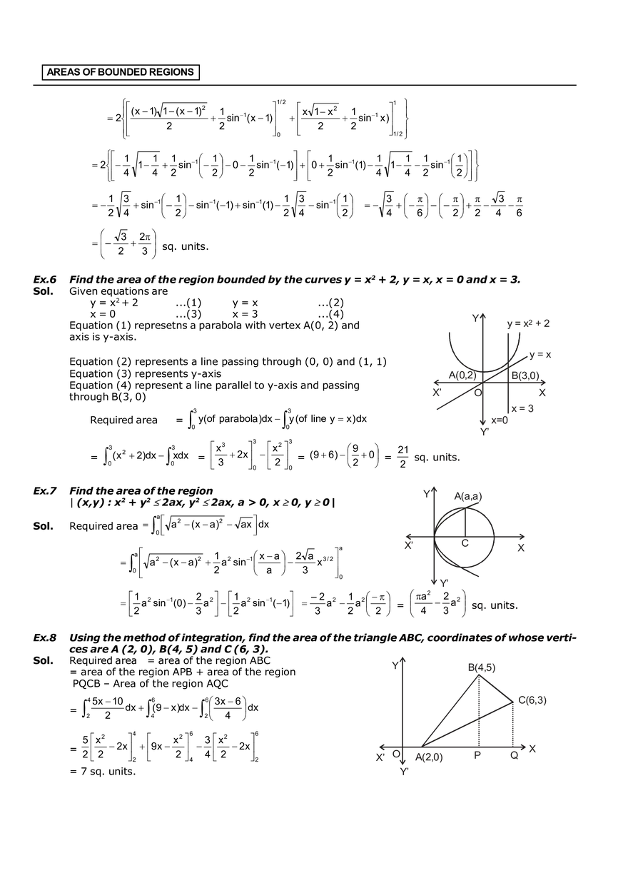 Areas of Bounded Regions Solved Problems - Page 3