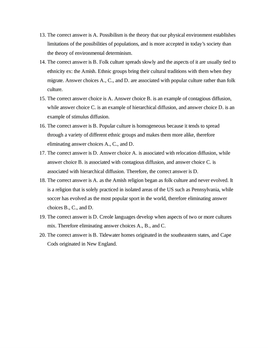 AP Human Geography Unit 3 Quiz - Page 8