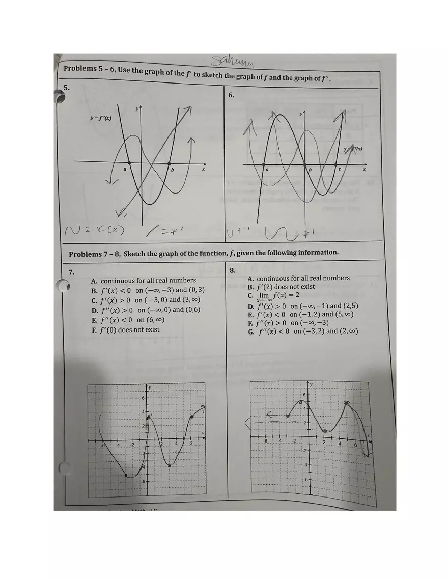 5.5 Calculus Answer - Page 1