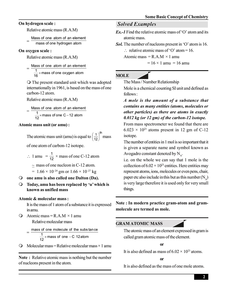Some Basic Concept of Chemistry - Page 2
