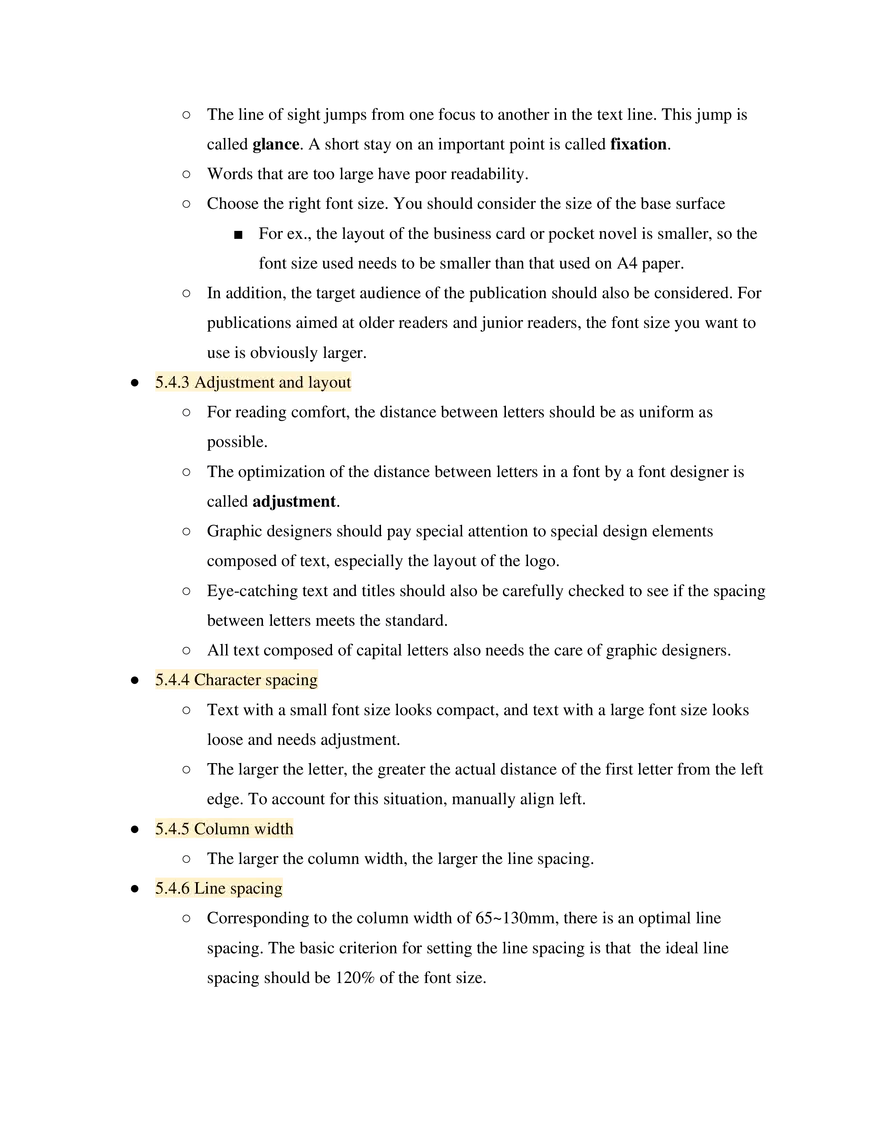 5. Type Setting - Page 4