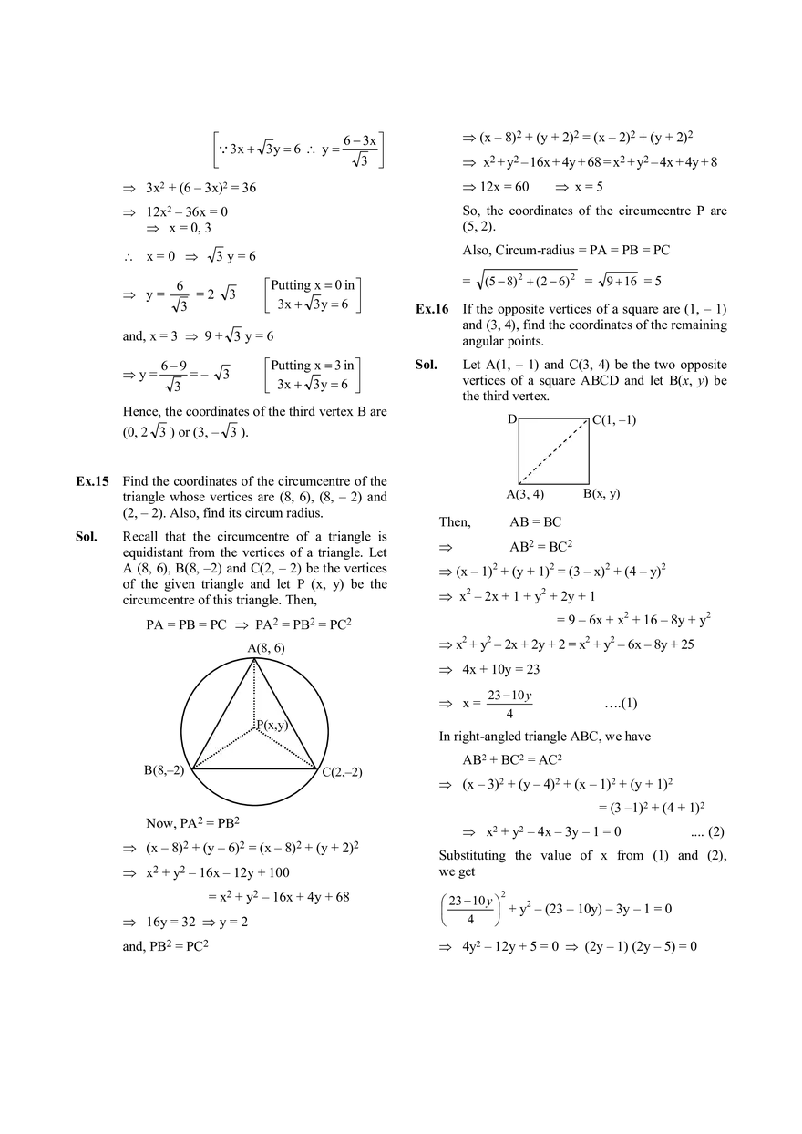 Co-Ordinate Geometry Study Guide - Page 17