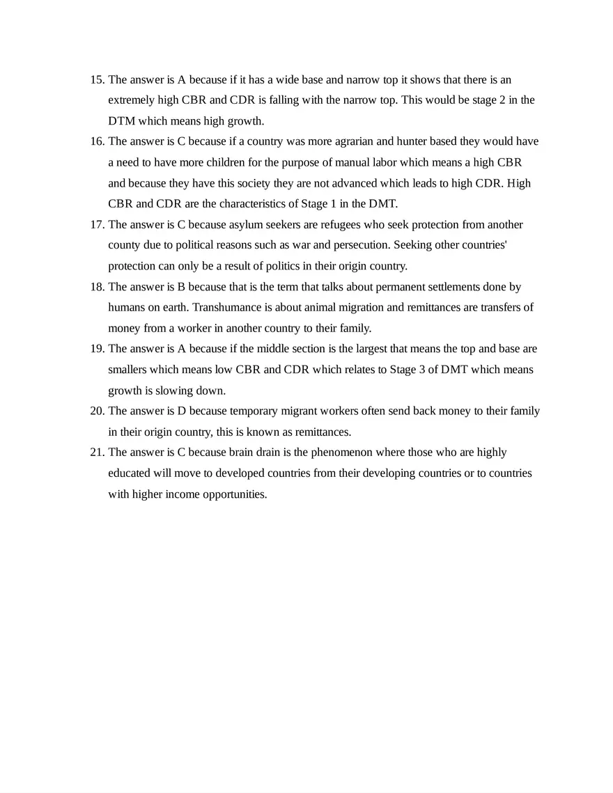 AP Human Geography Unit 2 Quiz - Page 7