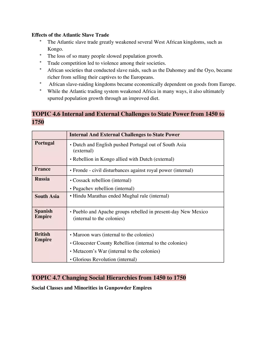 AP World History Unit 4 Transoceanic Interconnections - Page 6