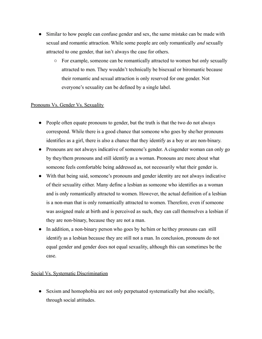 Sociology Study Guide Unit 3 Gender & Sexuality - Page 3