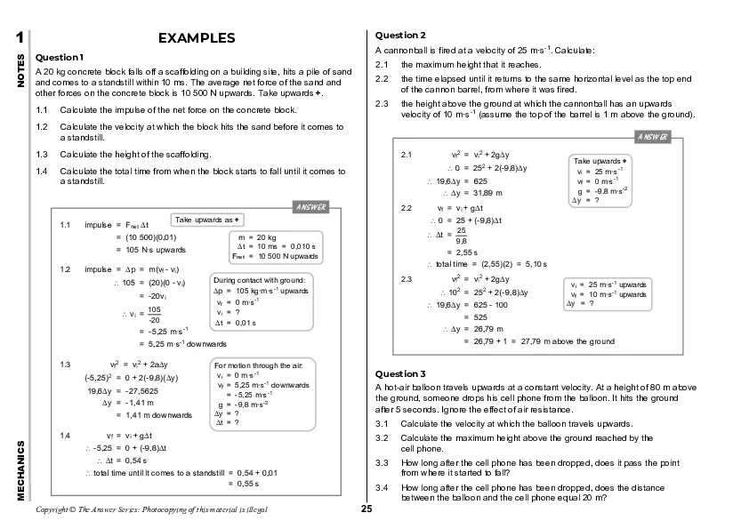 Vertical Projectile Motion - Page 7