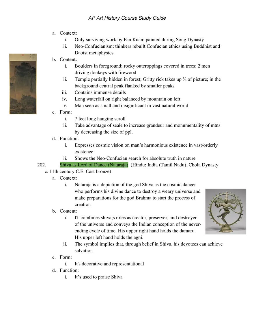 AP Art History Unit 8 South, East, and Southeast Asia - Page 11