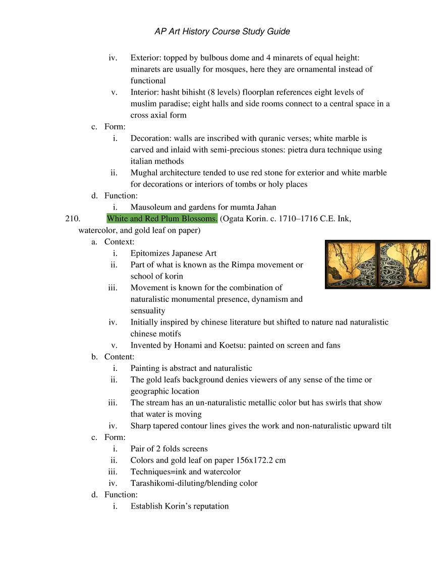 AP Art History Unit 8 South, East, and Southeast Asia - Page 4