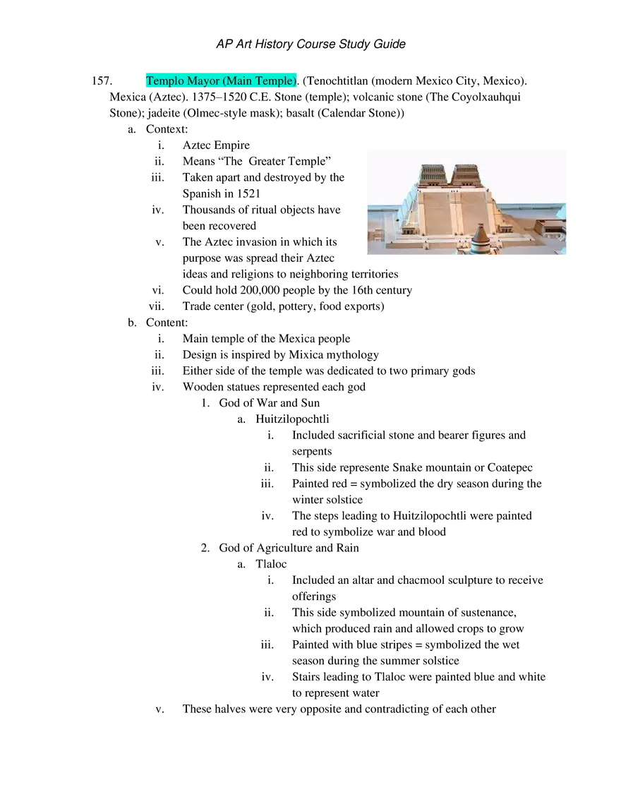 AP Art History Unit 5 Indigenous Americas - Page 7