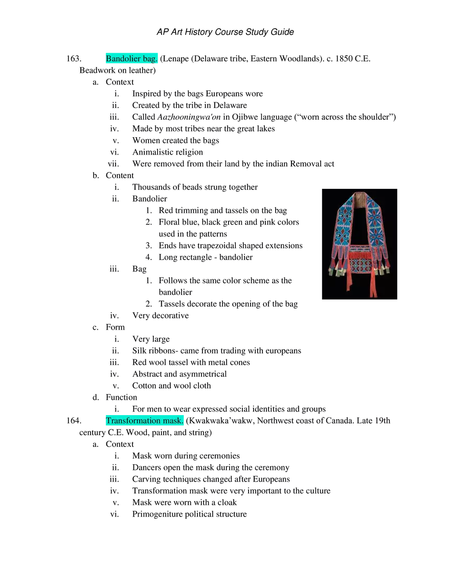 AP Art History Unit 5 Indigenous Americas - Page 12