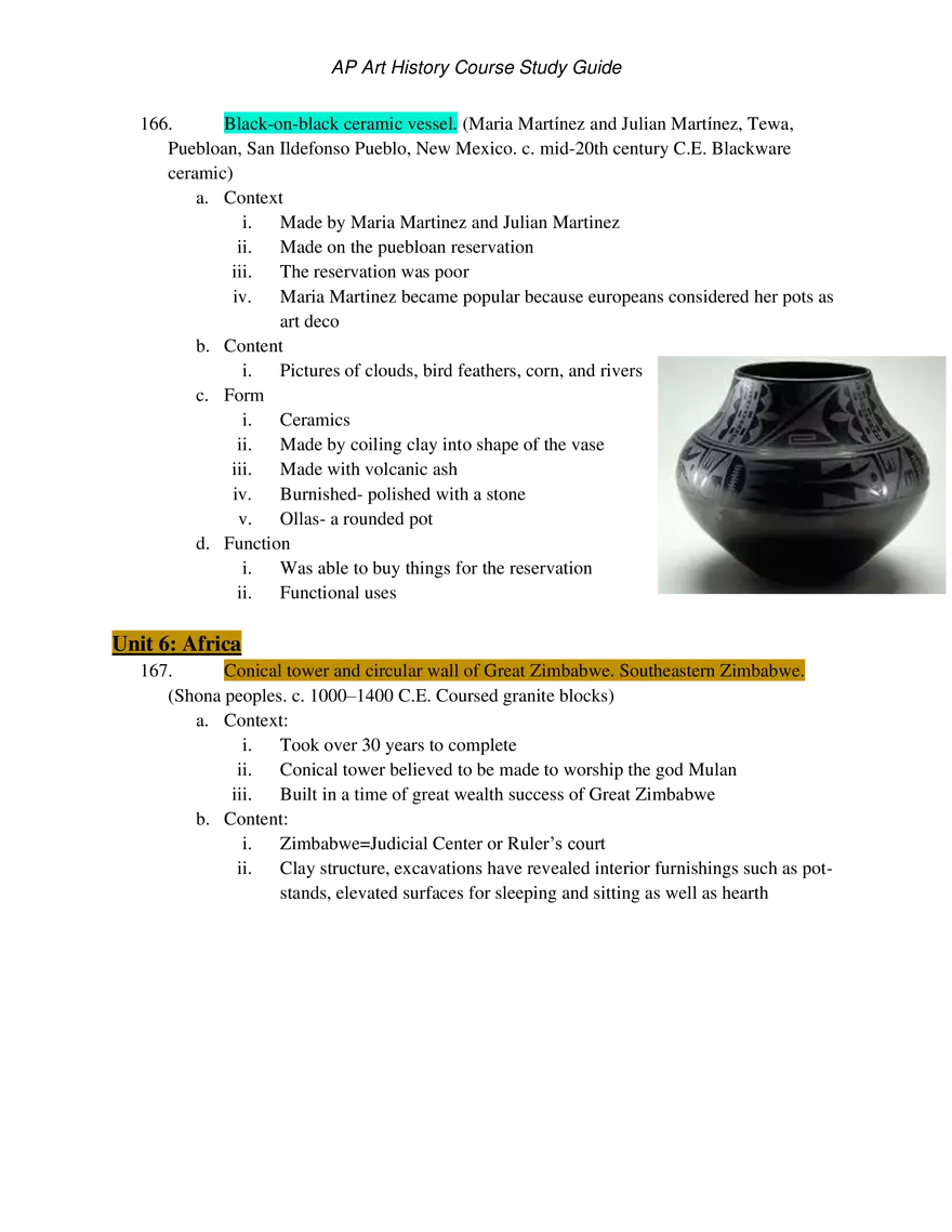 AP Art History Unit 5 Indigenous Americas - Page 4