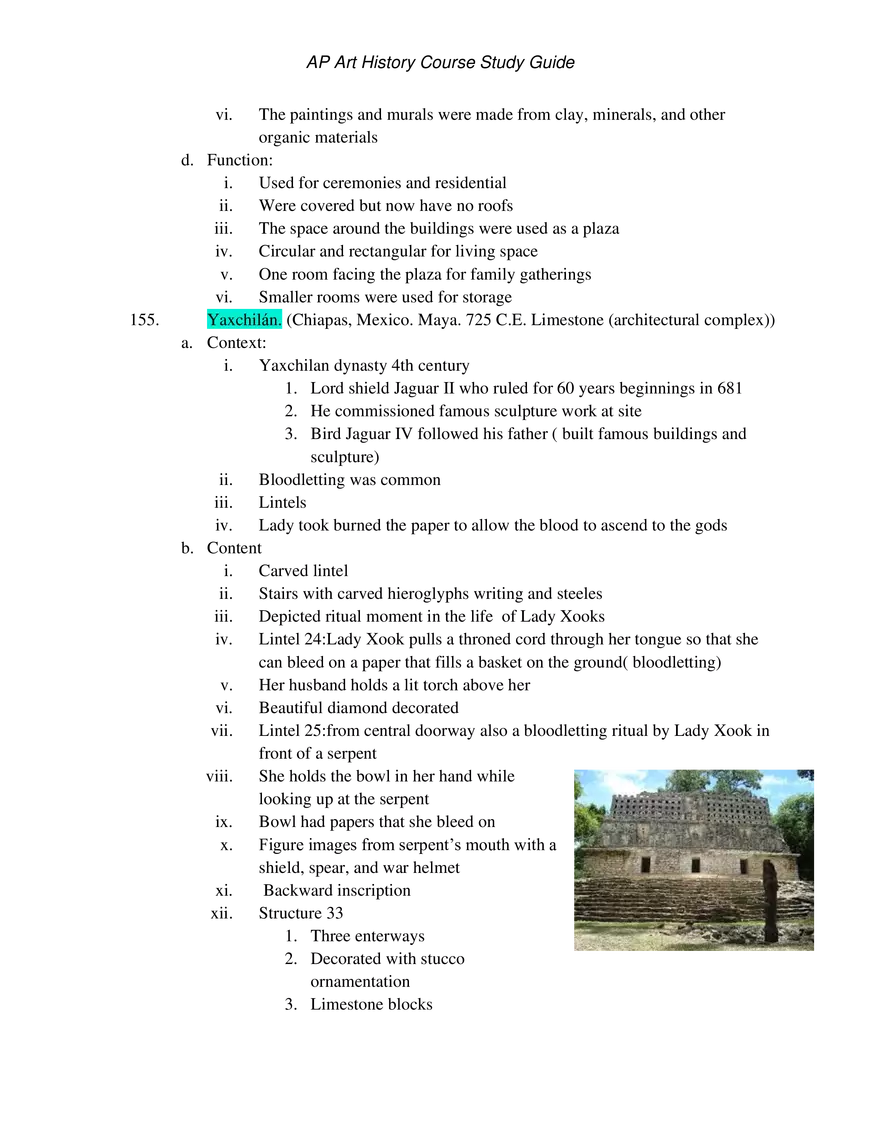 AP Art History Unit 5 Indigenous Americas - Page 5