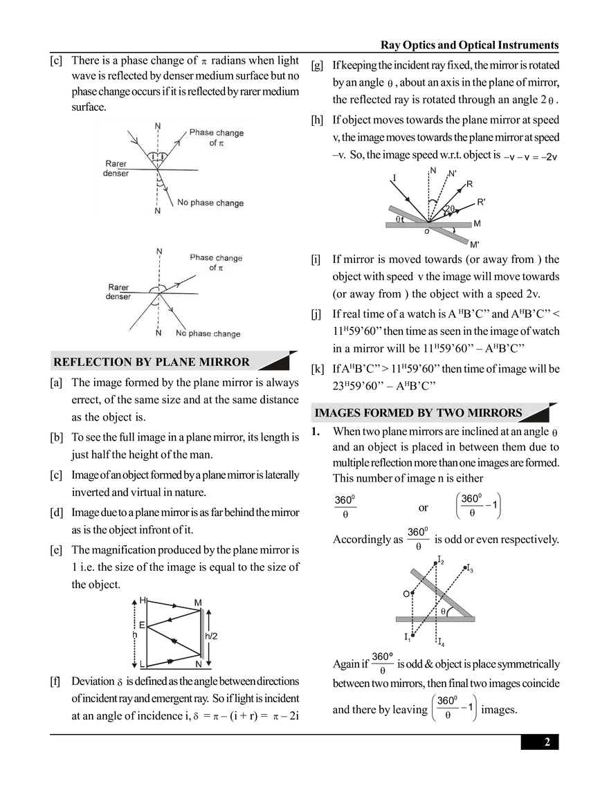 Ray Optics and Optical Instruments - Page 2
