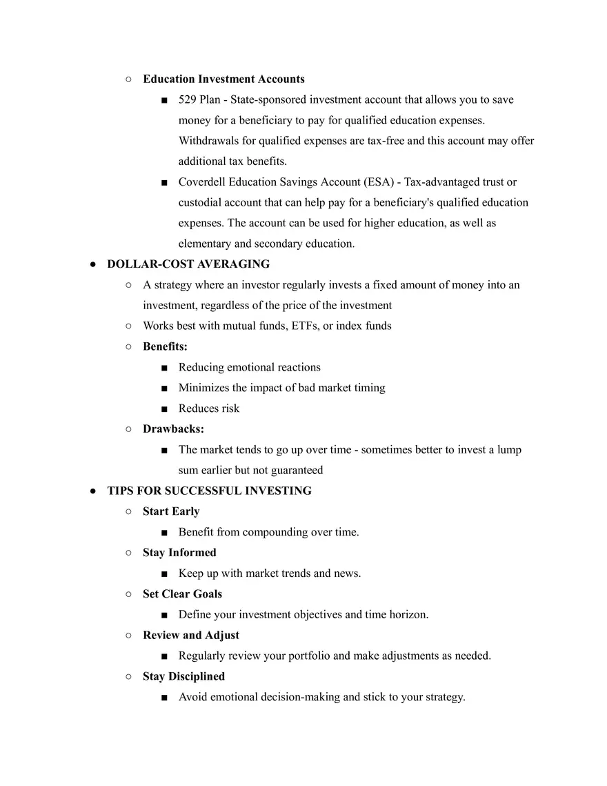 Financial Literacy Investing - Page 4