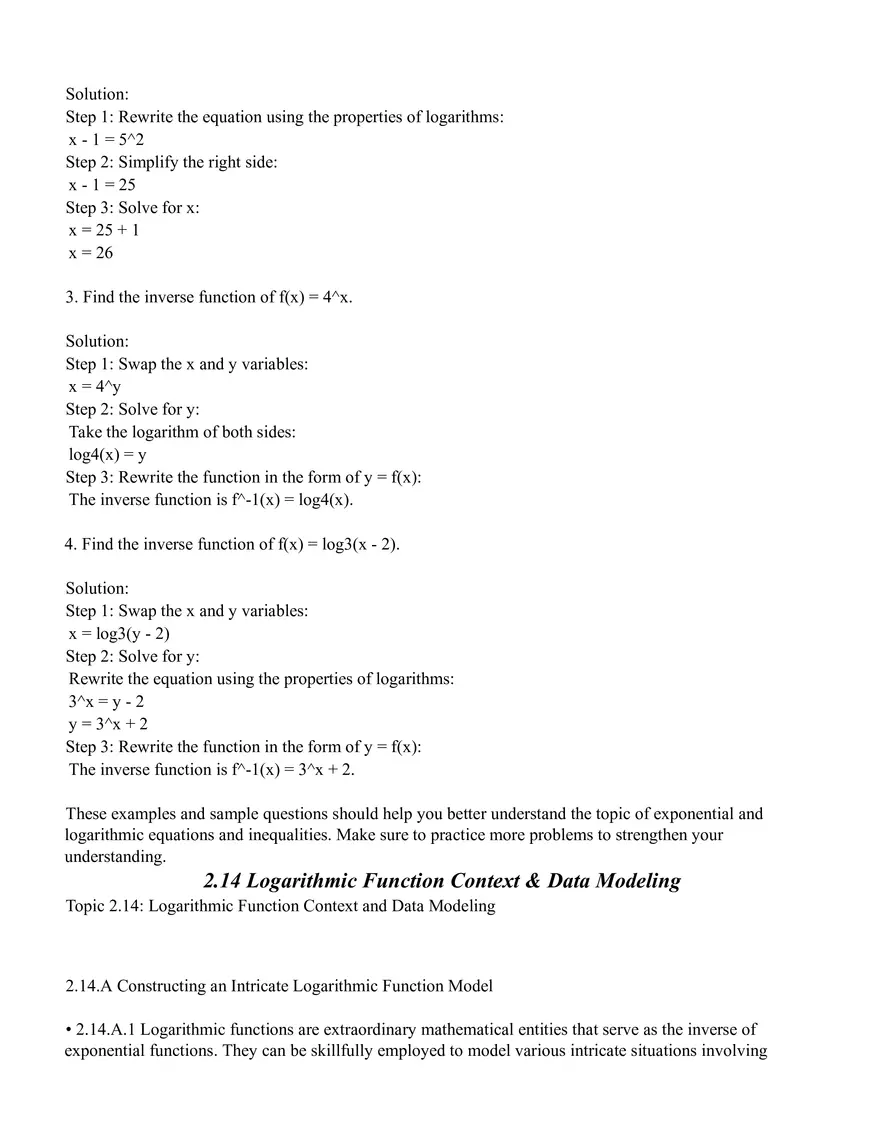 Unit 2 Exponential & Logarithmic Functions - Page 17