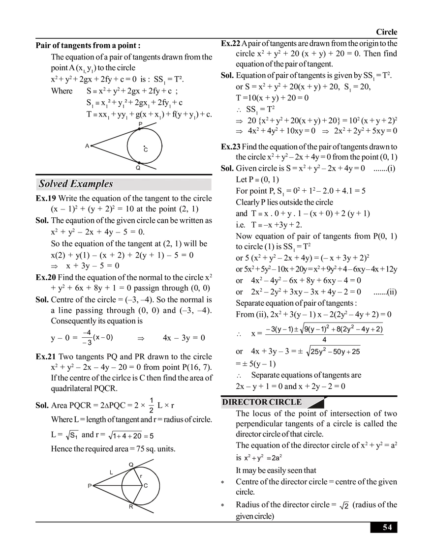 Circle Solved Examples - Page 11
