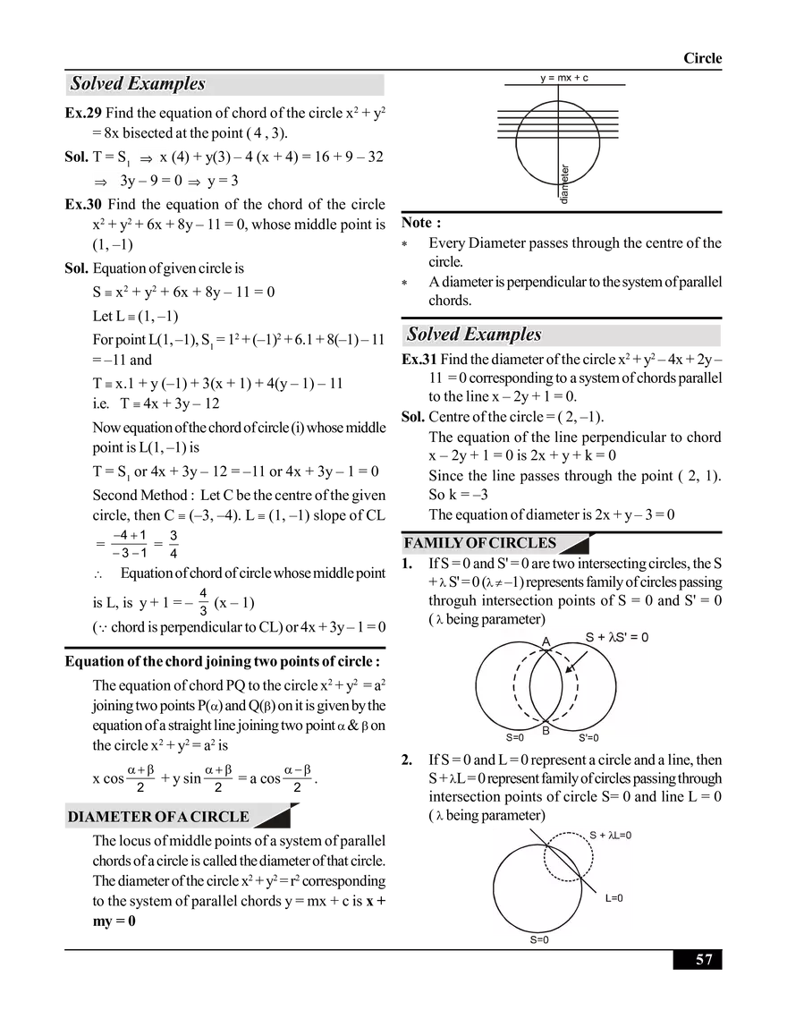 Circle Solved Examples - Page 14