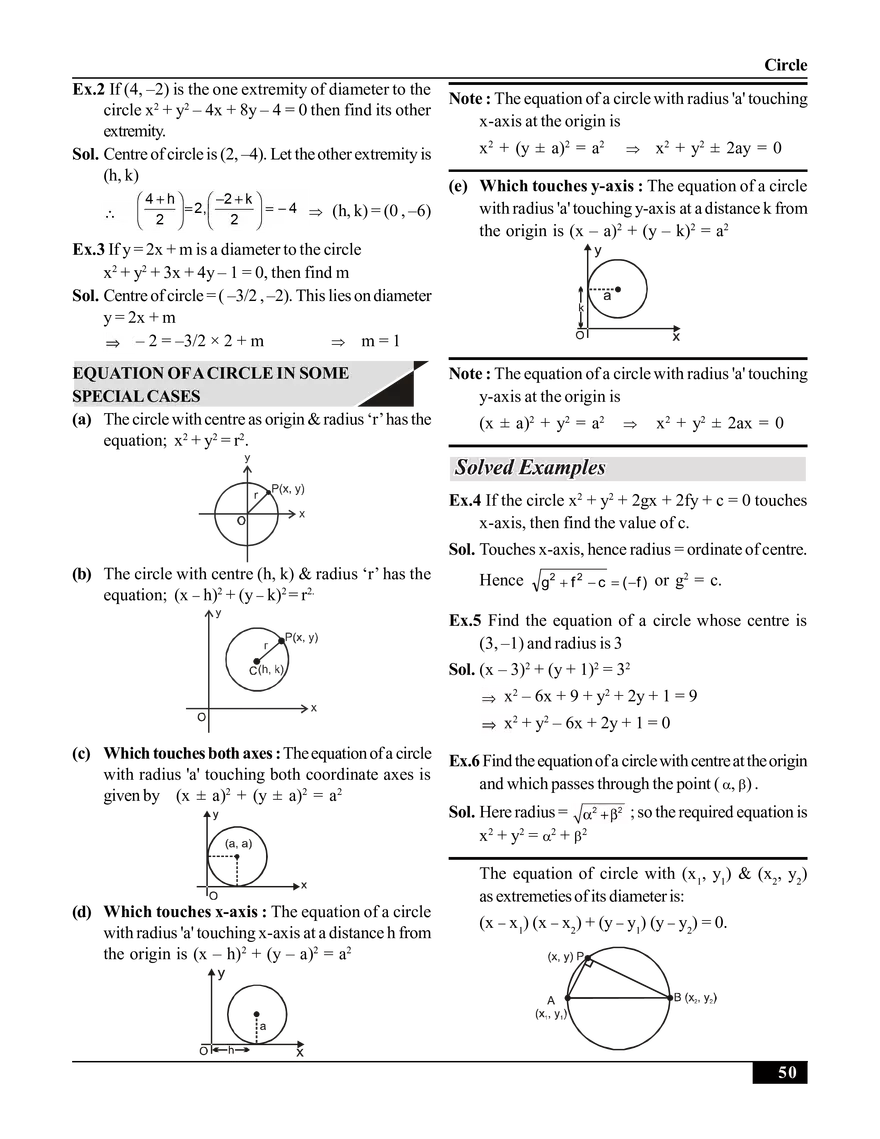 Circle Solved Examples - Page 2