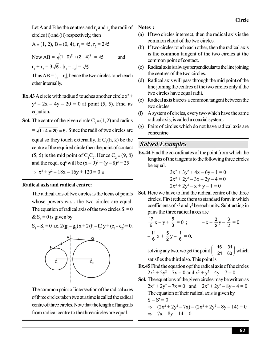 Circle Solved Examples - Page 6