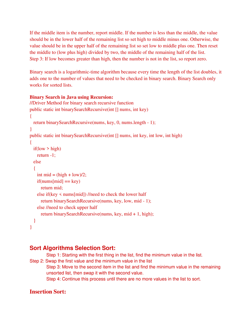 AP Computer Science A   Unit 10 Recursion - Page 5