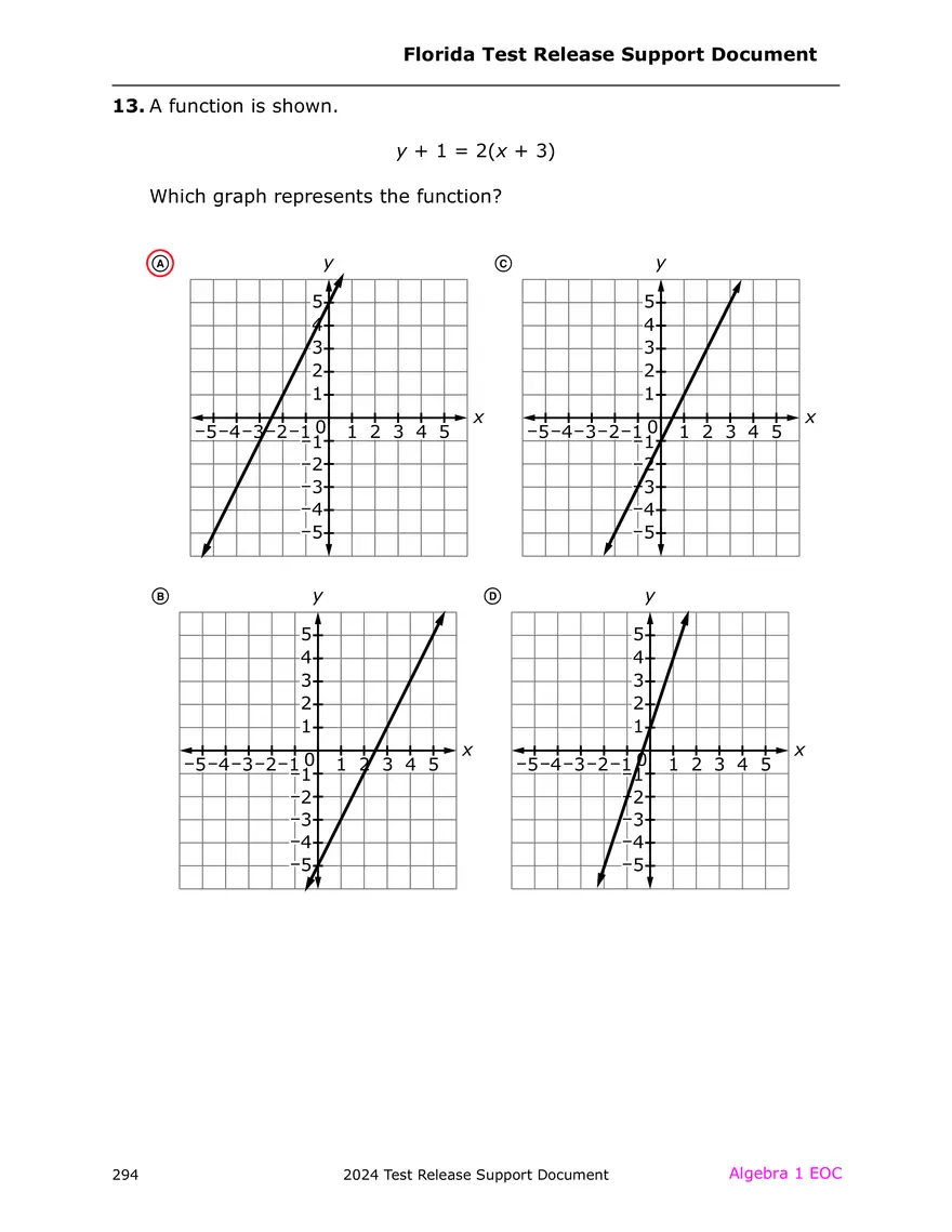 2024 Algebra Release Test With Answers - Page 7
