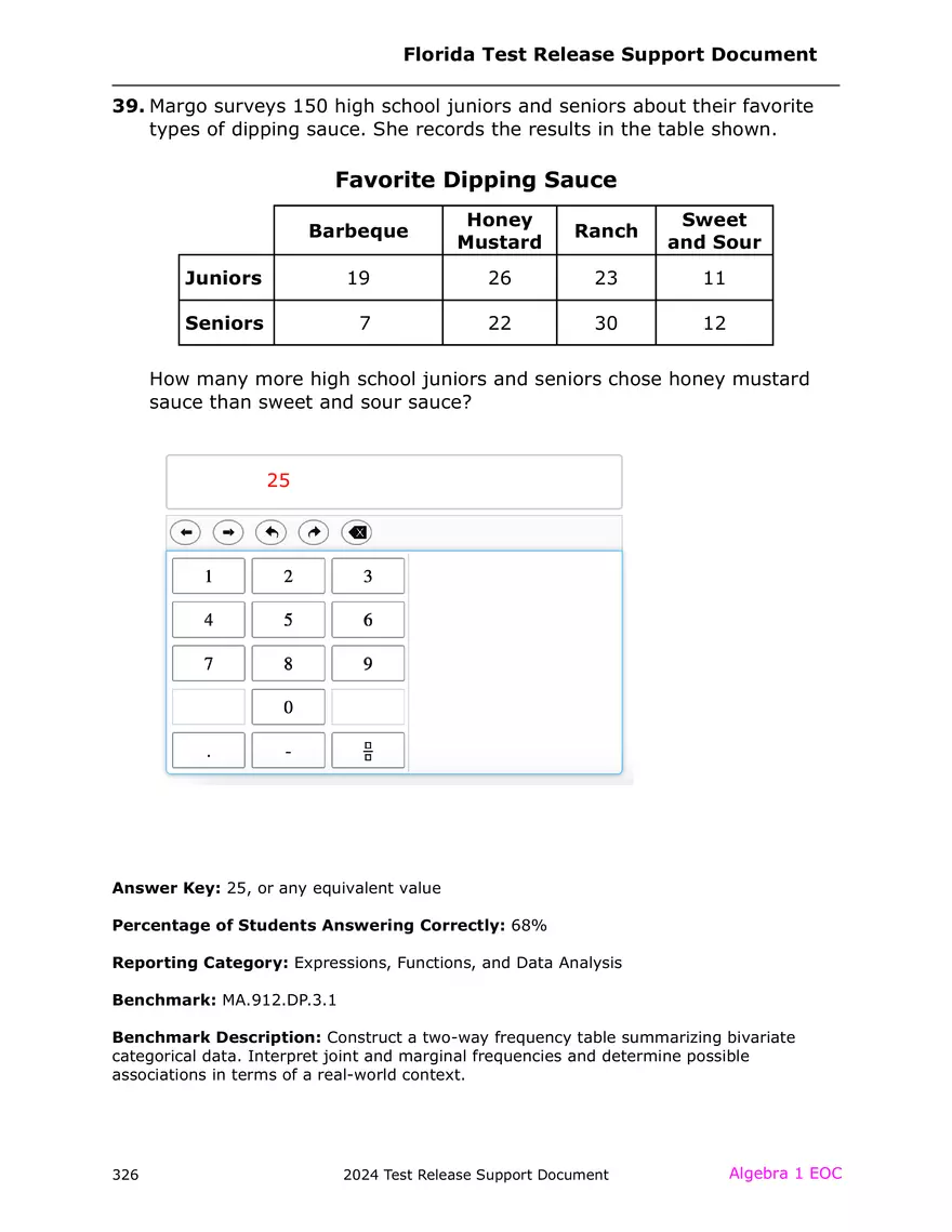 2024 Algebra Release Test With Answers - Page 42