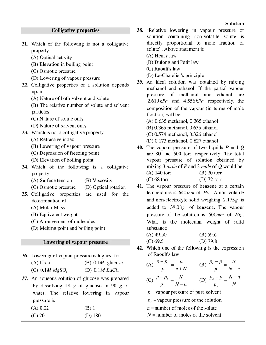 Chemistry Exercise -1 - Page 3