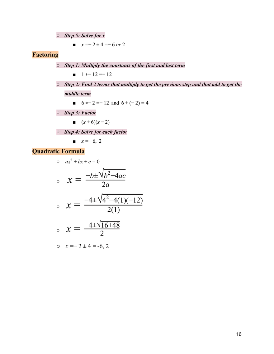 SAT Math Study Guide - Page 8