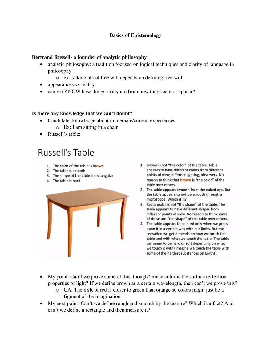 Basics of Epistemology - Page 1