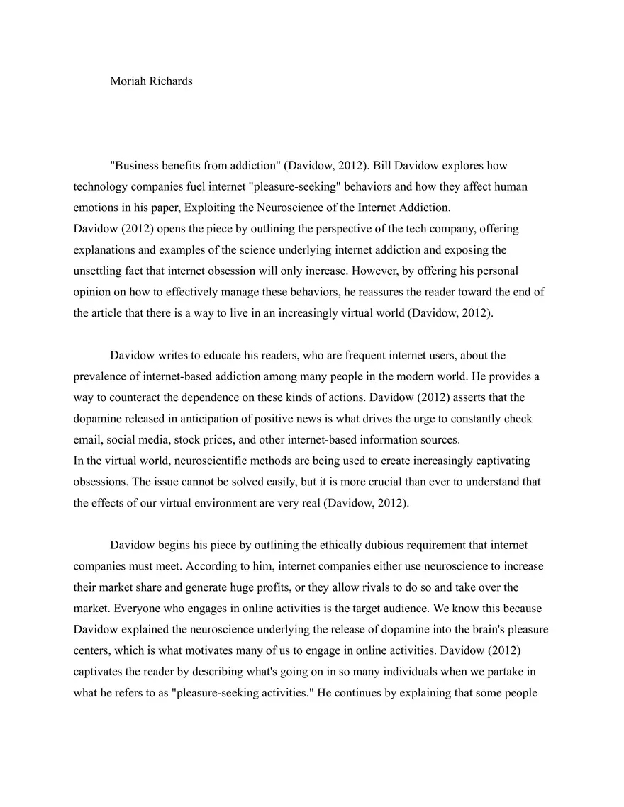 1st Reflective Essay - Page 1