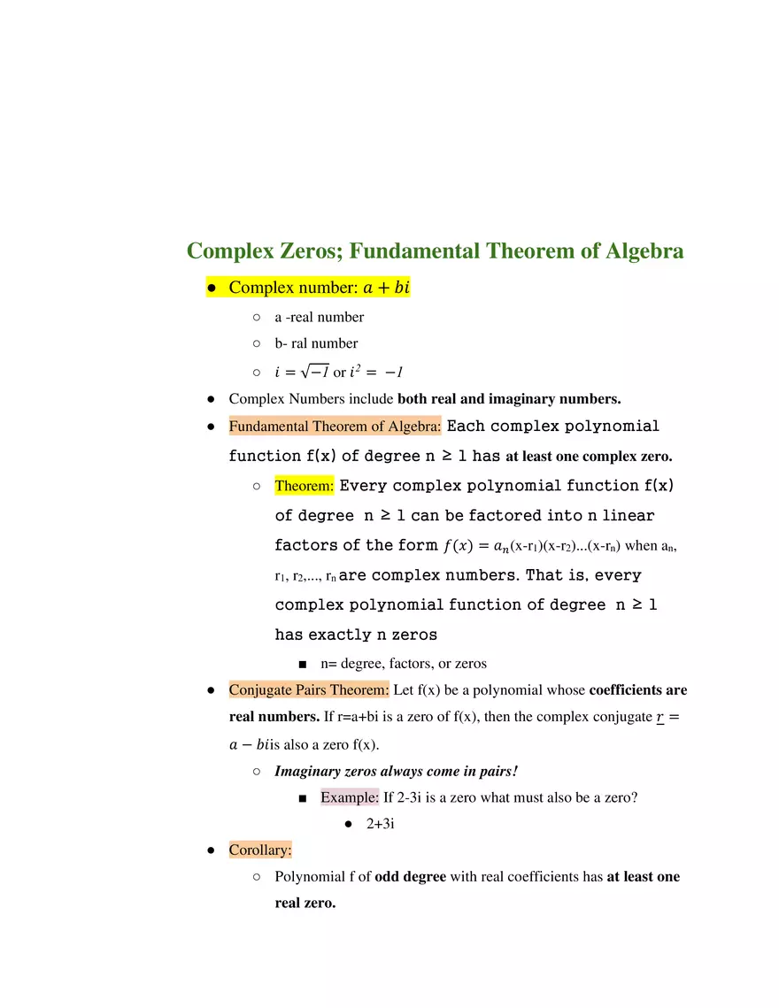 Unit 2 Library of Functions - Page 8