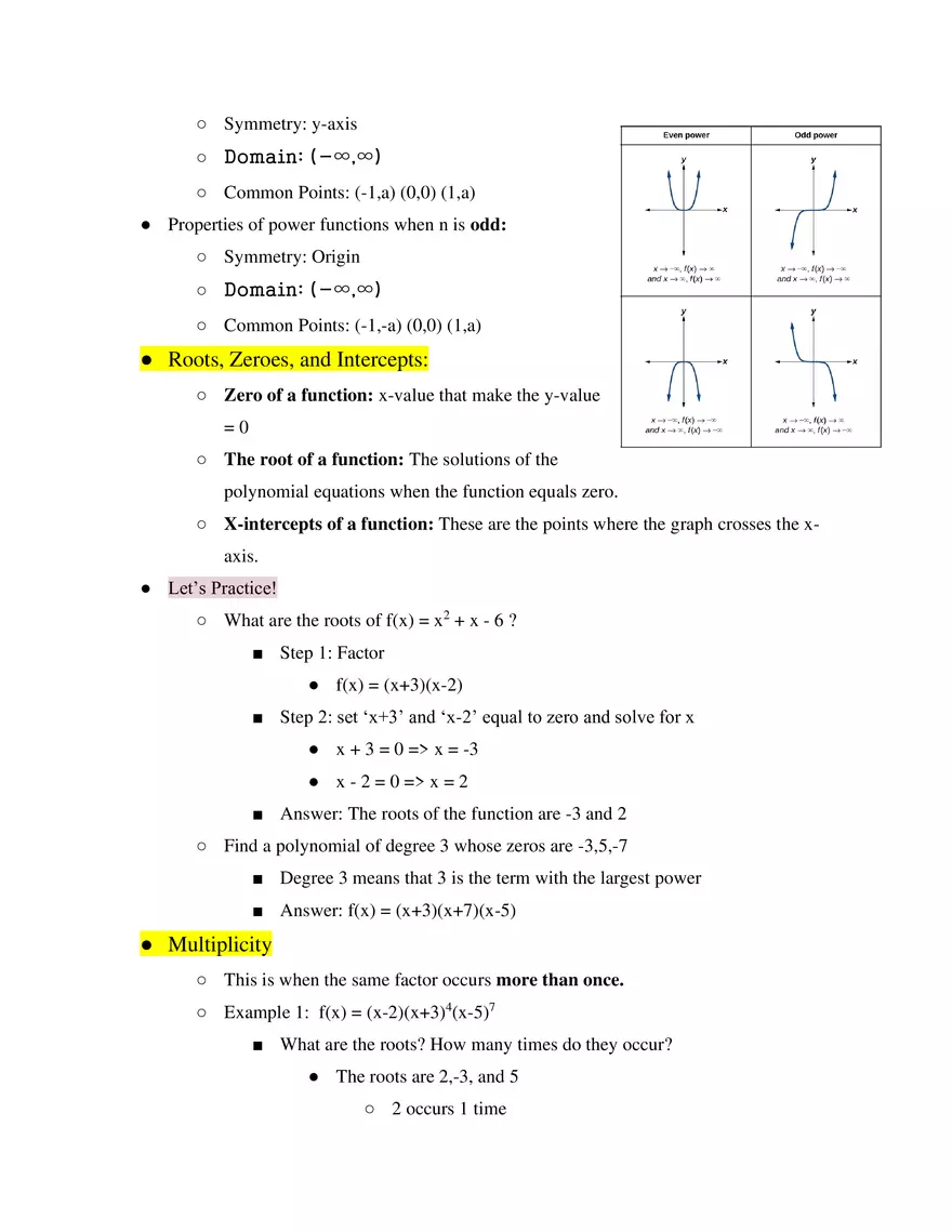 Unit 2 Library of Functions - Page 13