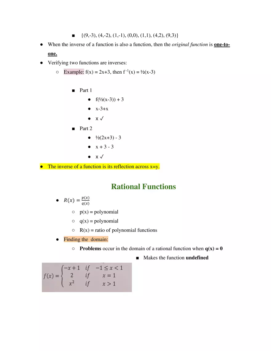 Unit 2 Library of Functions - Page 5