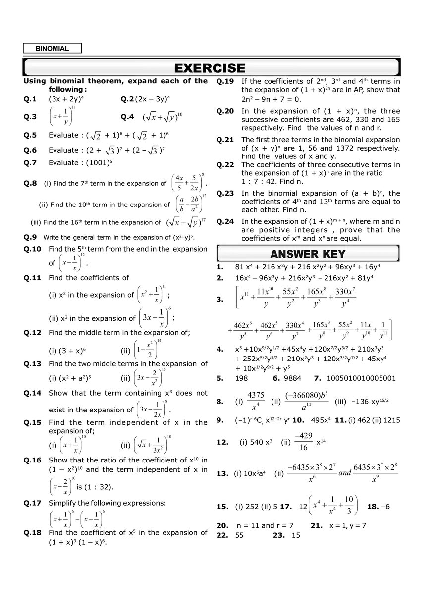 Binominal Exercise - Page 1