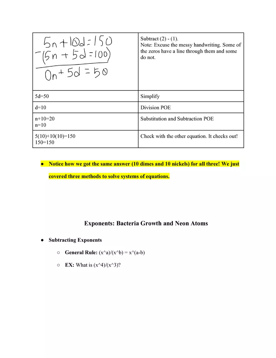 Algebra 1 Study Guide - Page 8