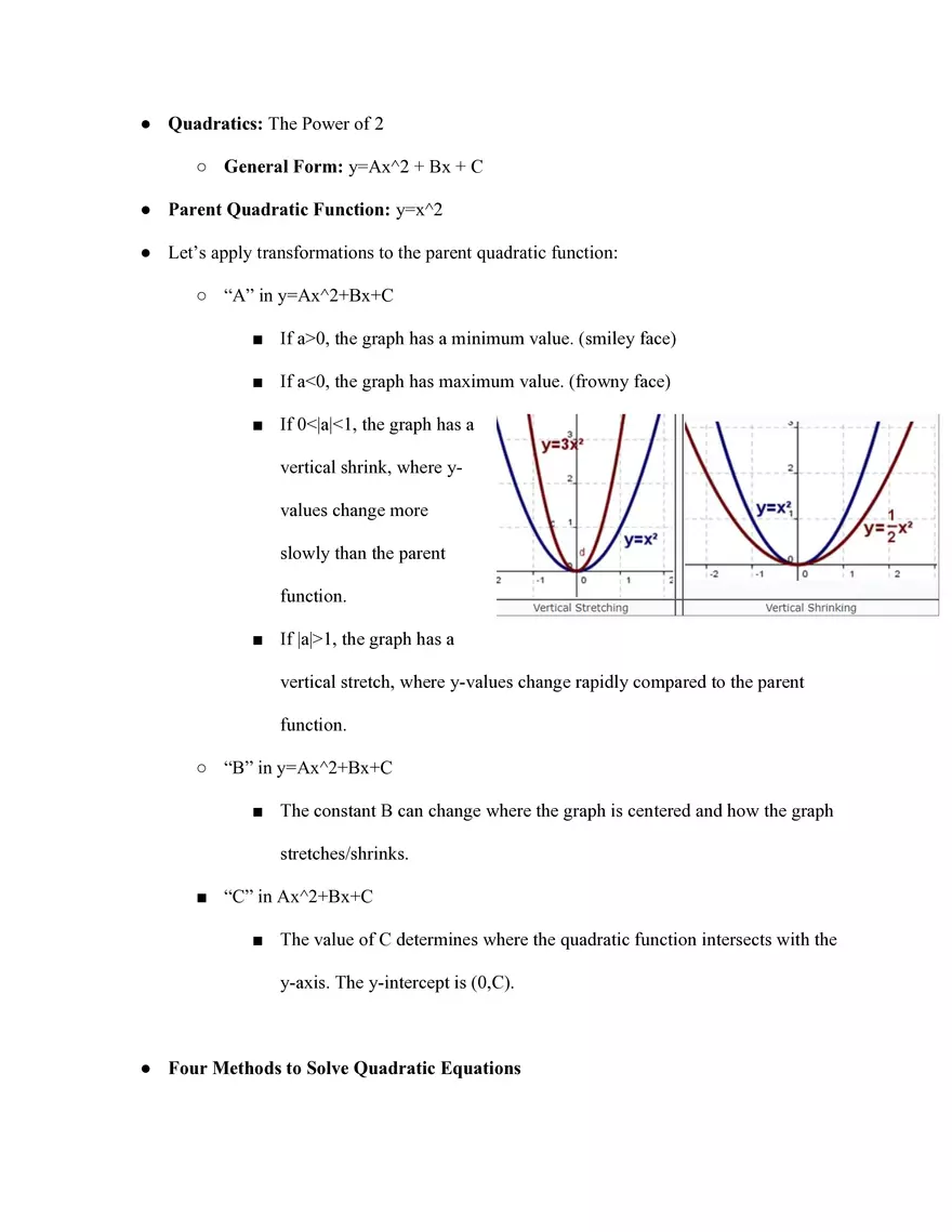 Algebra 1 Study Guide - Page 11