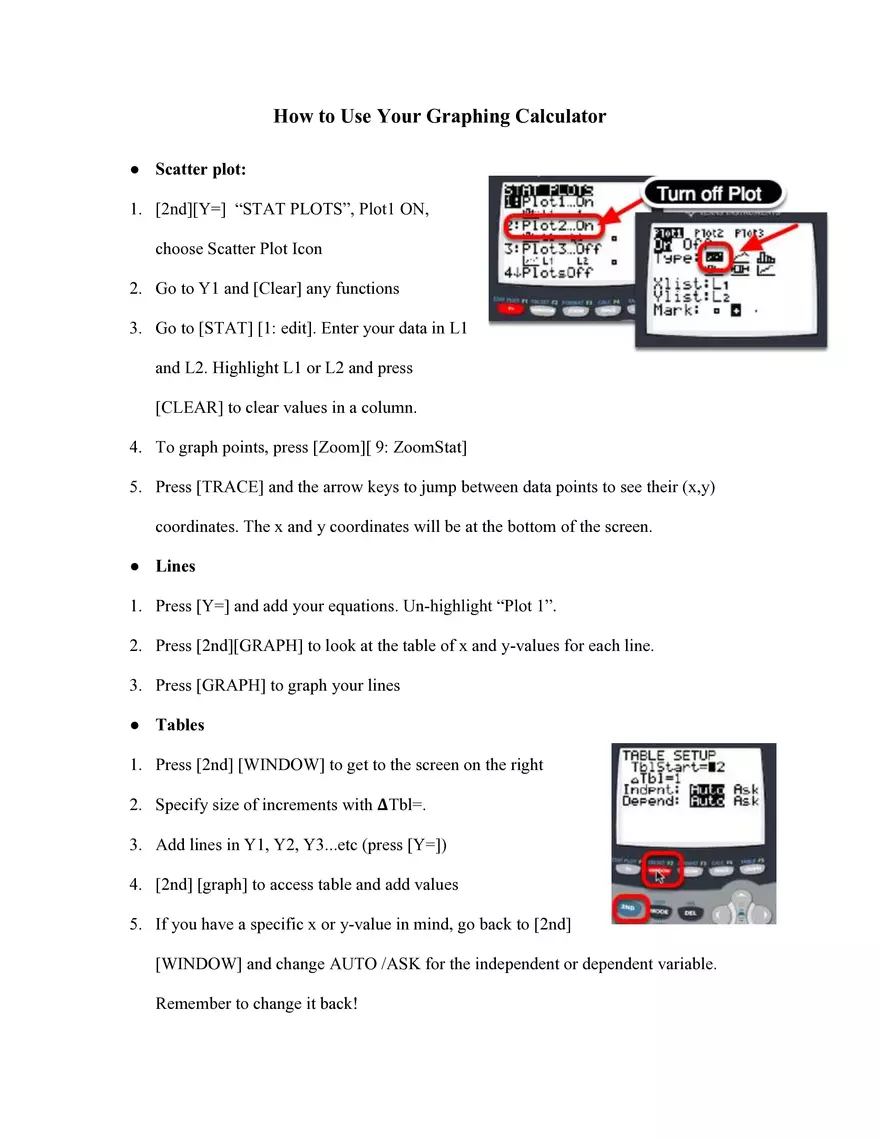 Algebra 1 Study Guide - Page 2