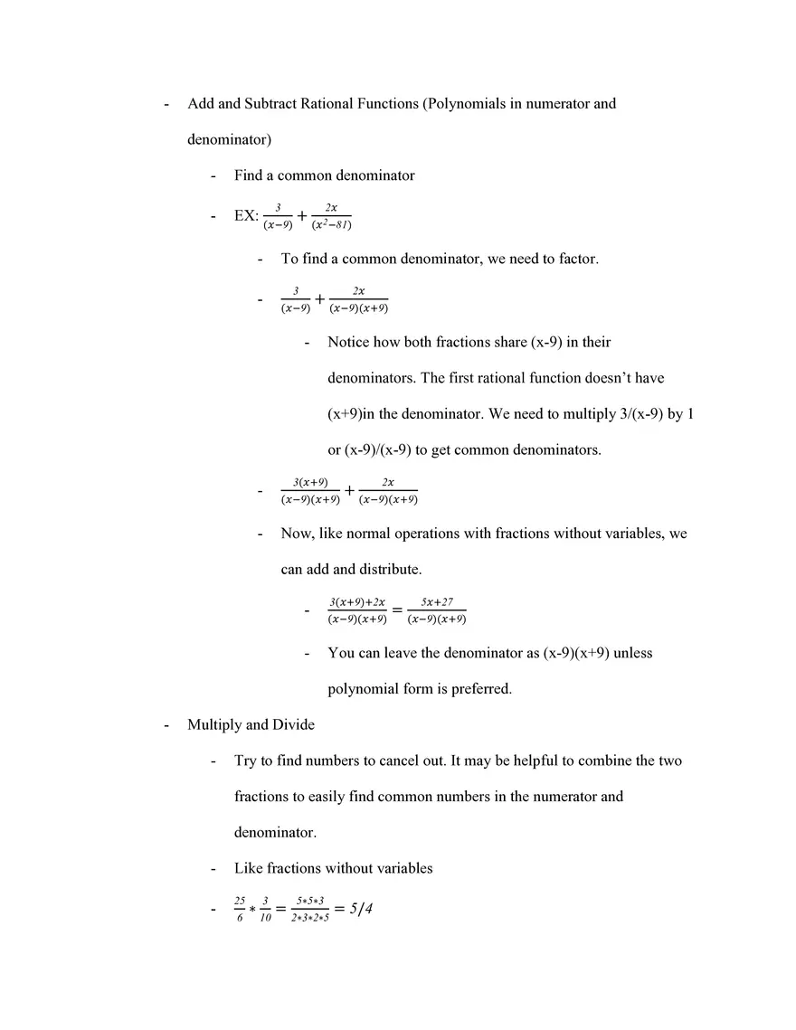 Algebra 1 Study Guide - Page 3