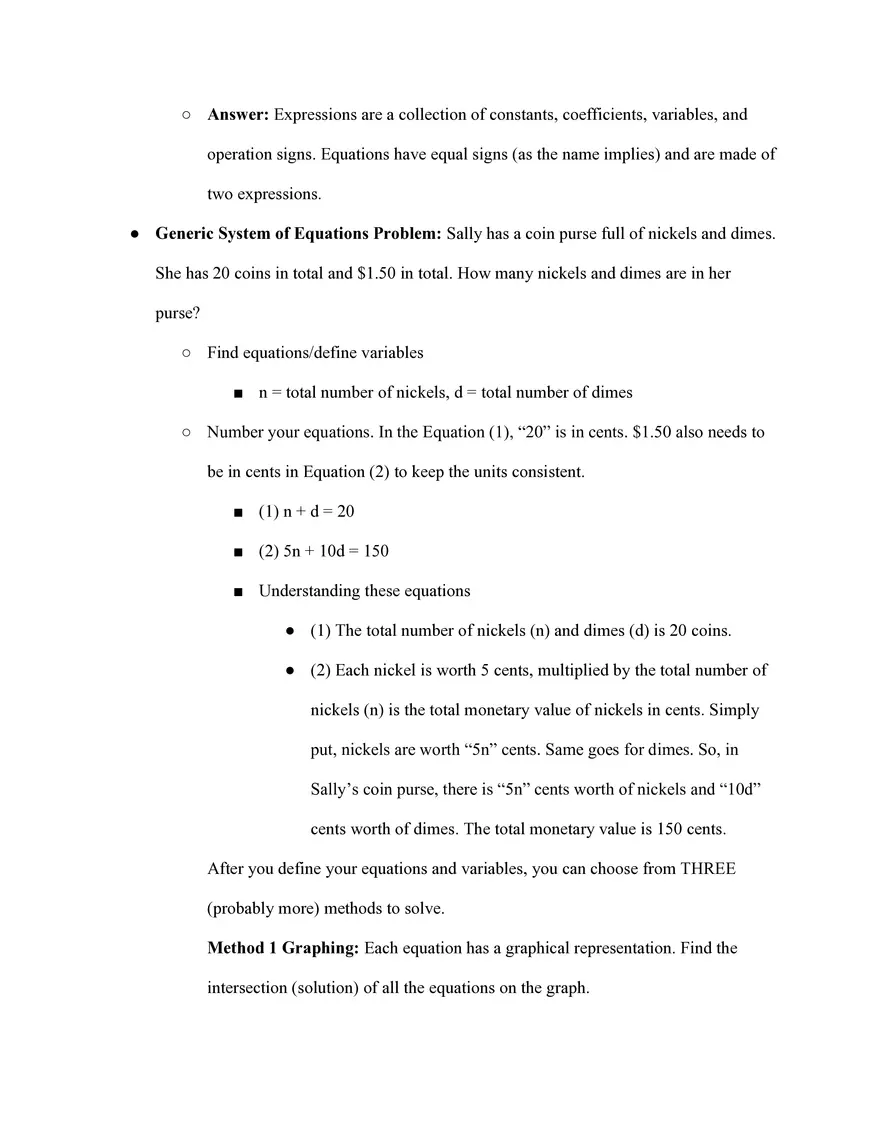 Algebra 1 Study Guide - Page 5