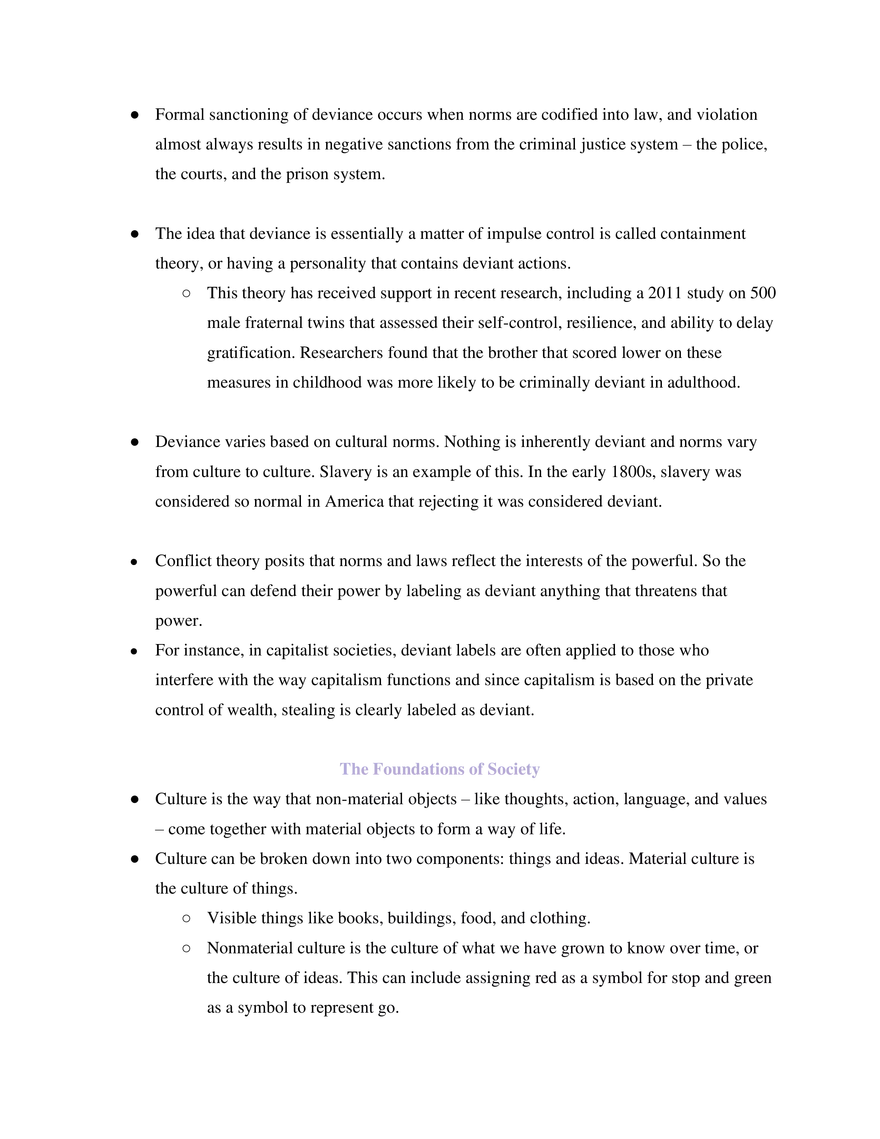 Sociology Unit 4 Norms, Deviance & Sanctions - Page 3