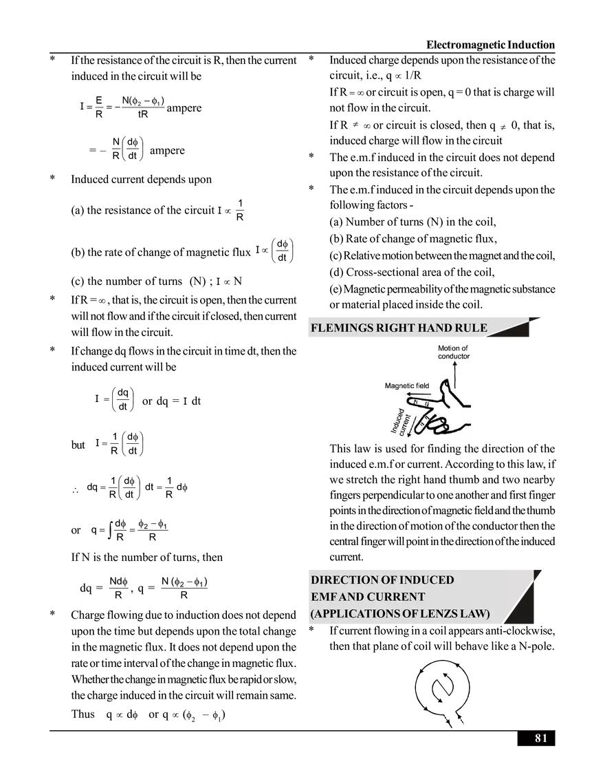Electromagnetic Induction Study Guide - Page 16