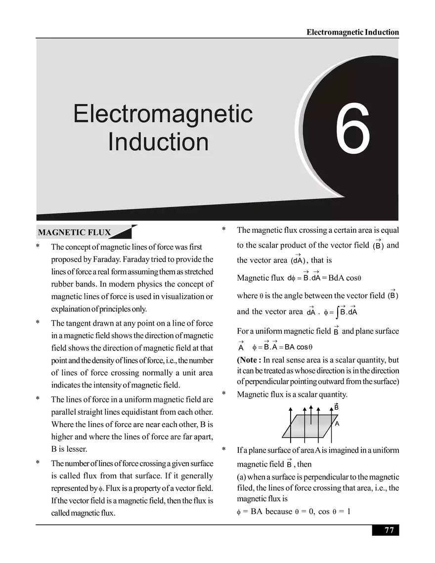 Electromagnetic Induction Study Guide - Page 1
