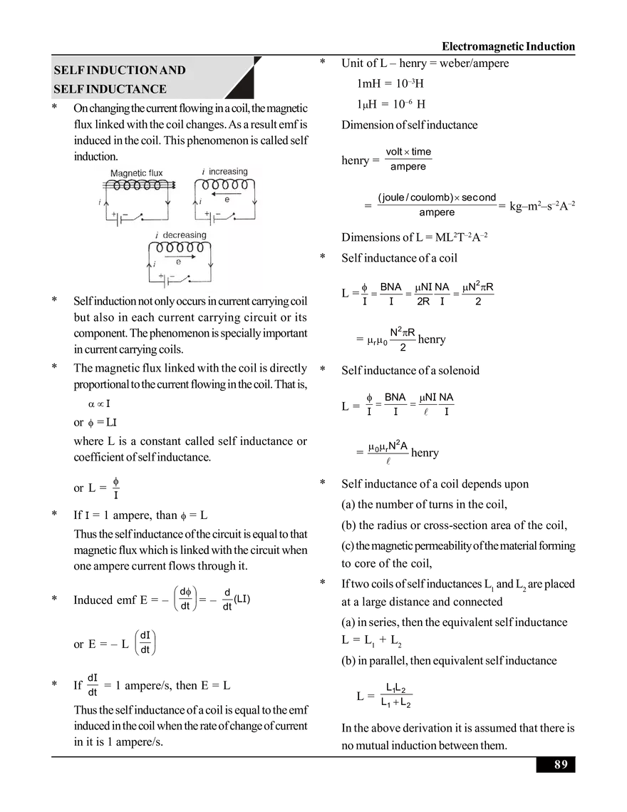 Electromagnetic Induction Study Guide - Page 5