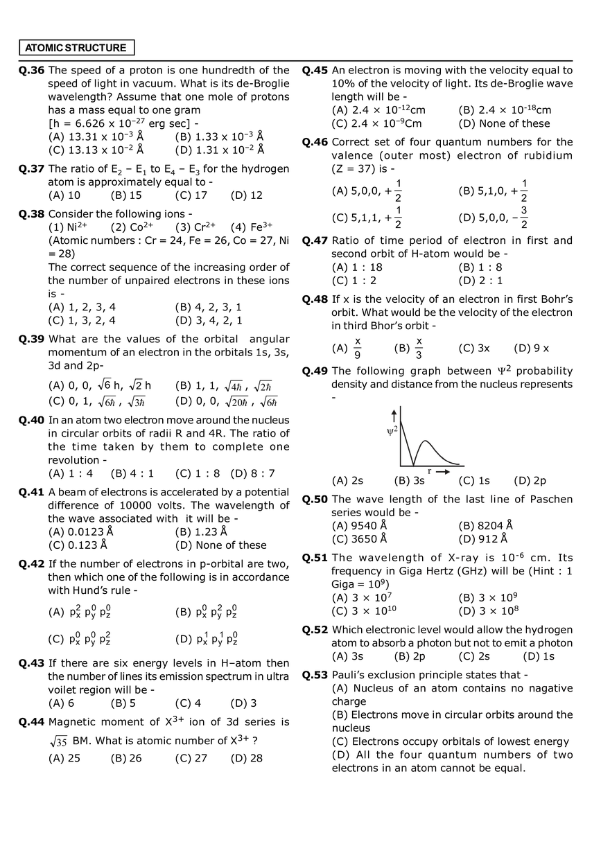 Atomic Structure Level 2 - Page 3