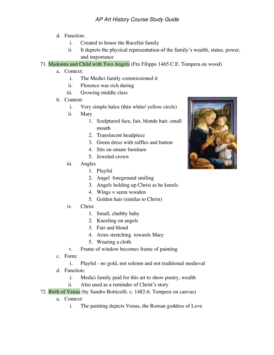 AP Art History Unit 3 Early Europe & Colonial Americas - Page 14