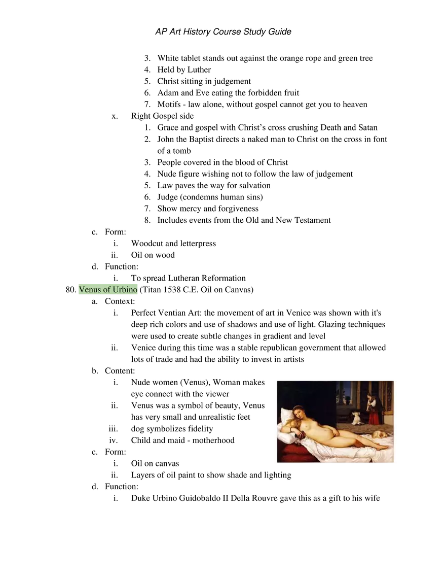AP Art History Unit 3 Early Europe & Colonial Americas - Page 21