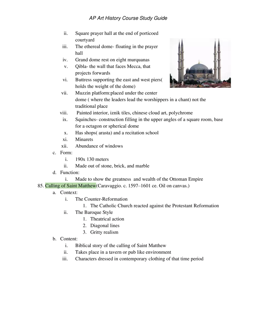 AP Art History Unit 3 Early Europe & Colonial Americas - Page 26